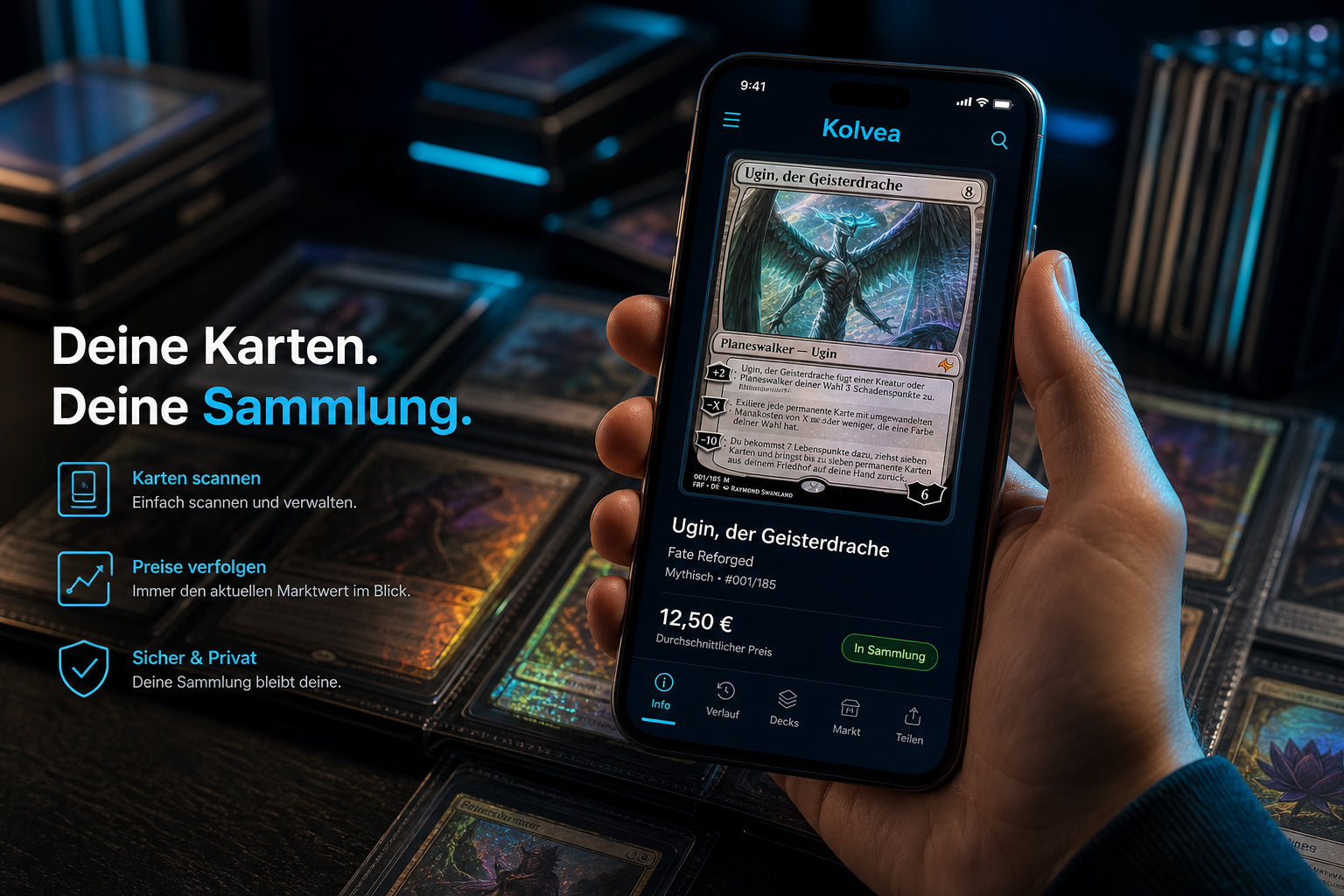 Kolvea Cards — Sammlung tracken