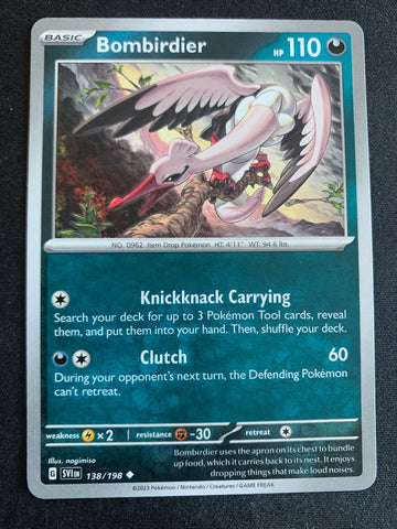 Bombirdier (Englisch) 138/198 – Karmesin & Purpur – Pokémon Karte Matt