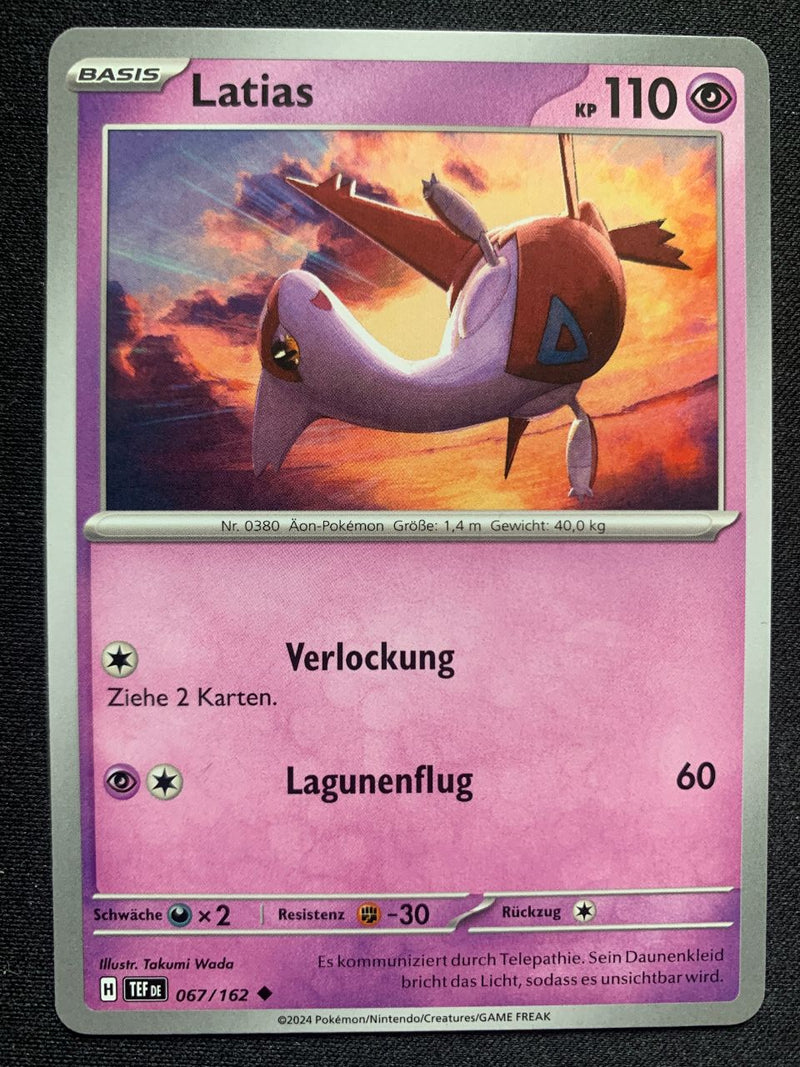 Latias – 67/162 (Gewalten der Zeit (Karmesin & Purpur))