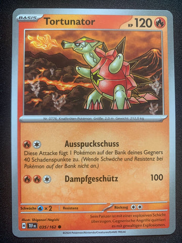 Tortunator 35/162 – Gewalten der Zeit (Karmesin & Purpur) – Pokémon Karte Matt