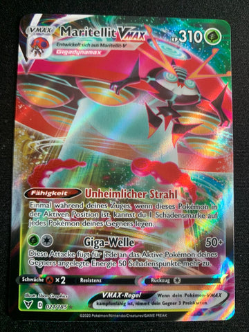 Maritellit-VMAX 21/185 – Farbenschock (Schwert & Schild) – Pokémon Karte Matt