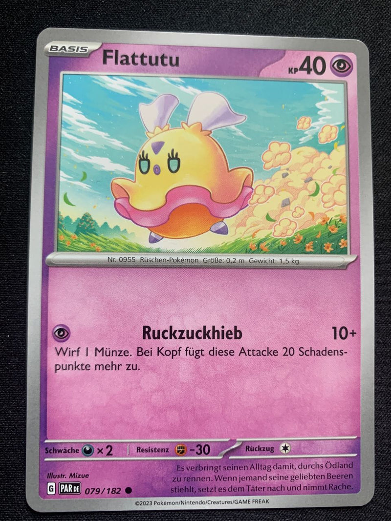 Flattutu 79/182 – Paradoxrift (Karmesin & Purpur) – Pokémon Karte Matt