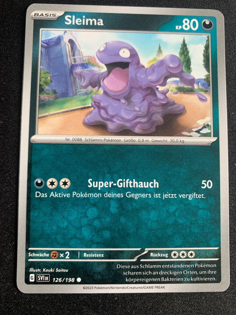 Sleima 126/198 – Karmesin & Purpur – Pokémon Karte Matt