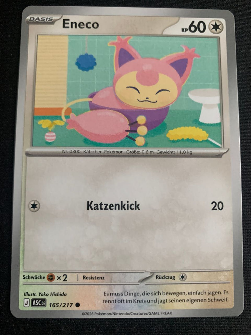 Eneco 165/217 – Erhabene Helden (Mega-Entwicklung) – Pokémon Karte Matt
