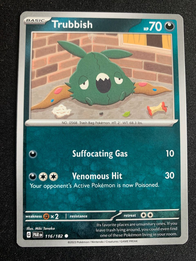 Trubbish (Englisch) 116/182 – Paradoxrift (Karmesin & Purpur) – Pokémon Karte Matt
