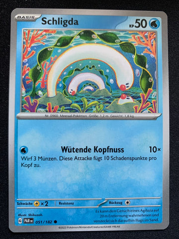 Schligda 51/182 – Paradoxrift (Karmesin & Purpur) – Pokémon Karte Matt