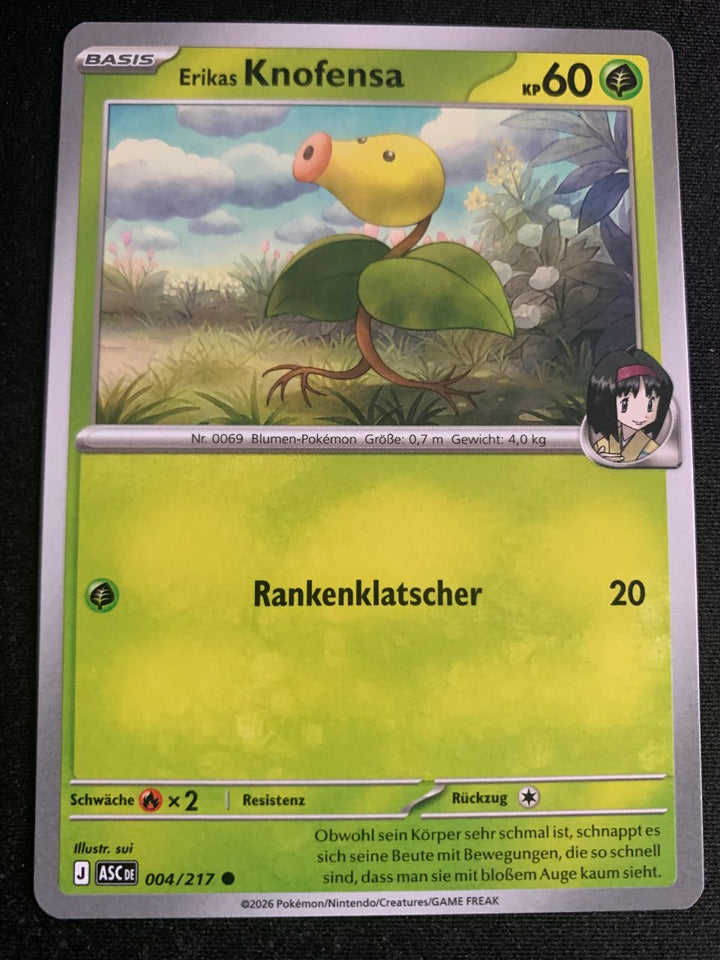 Erikas Knofensa 4/217 – Erhabene Helden (Mega-Entwicklung) – Pokémon Karte Matt