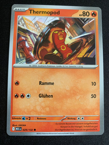 Thermopod 29/132 – Mega-Entwicklung – Pokémon Karte Matt