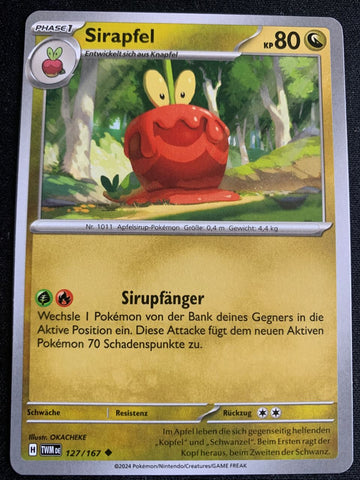 Sirapfel 127/167 – Maskerade im Zwielicht (Karmesin & Purpur) – Pokémon Karte Matt