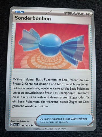 Sonderbonbon 125/132 – Mega-Entwicklung – Pokémon Karte Matt