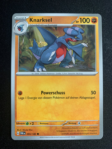 Knarksel 95/182 – Paradoxrift (Karmesin & Purpur) – Pokémon Karte Matt