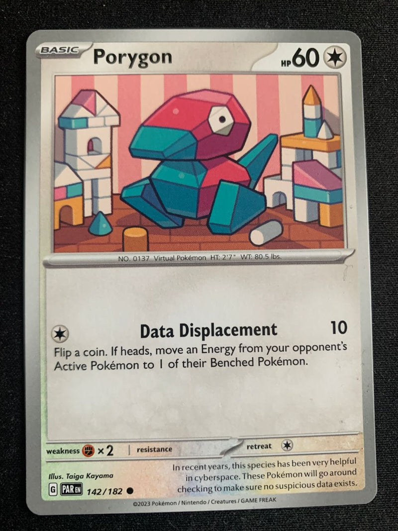 Porygon (Englisch) 142/182 – Paradoxrift (Karmesin & Purpur) – Pokémon Karte Matt