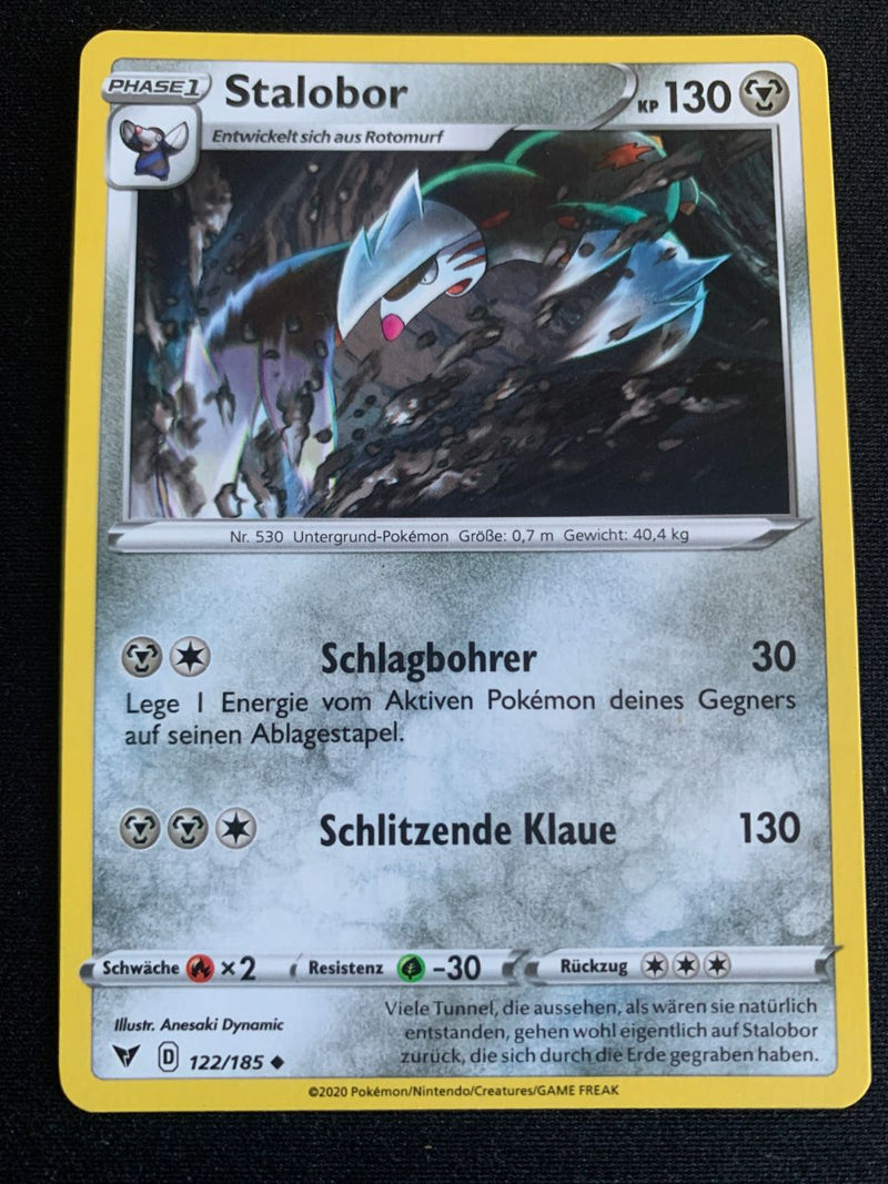 Stalobor 122/185 – Farbenschock (Schwert & Schild) – Pokémon Karte Matt