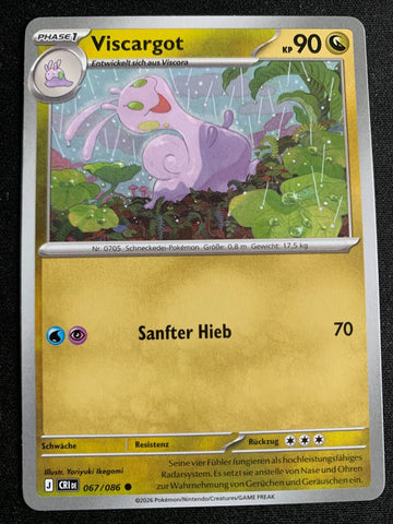 Viscargot 67/86 – Wachsendes Chaos (Mega-Entwicklung) – Pokémon Karte Matt