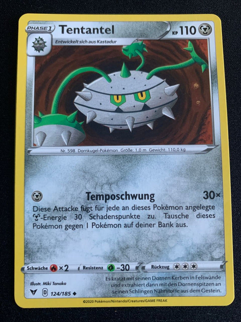 Tentantel 124/185 – Farbenschock (Schwert & Schild) – Pokémon Karte Matt