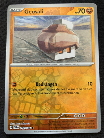 Geosali 102/182 – Paradoxrift (Karmesin & Purpur) – Pokémon Karte Reverse Holo