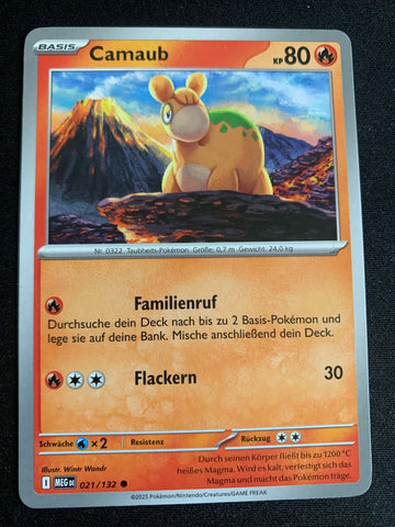 Camaub 21/132 – Mega-Entwicklung – Pokémon Karte Matt