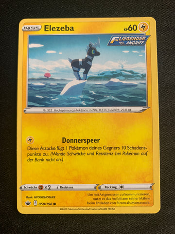 Elezeba 50/198 – Schaurige Herrschaft (Schwert & Schild) – Pokémon Karte Matt