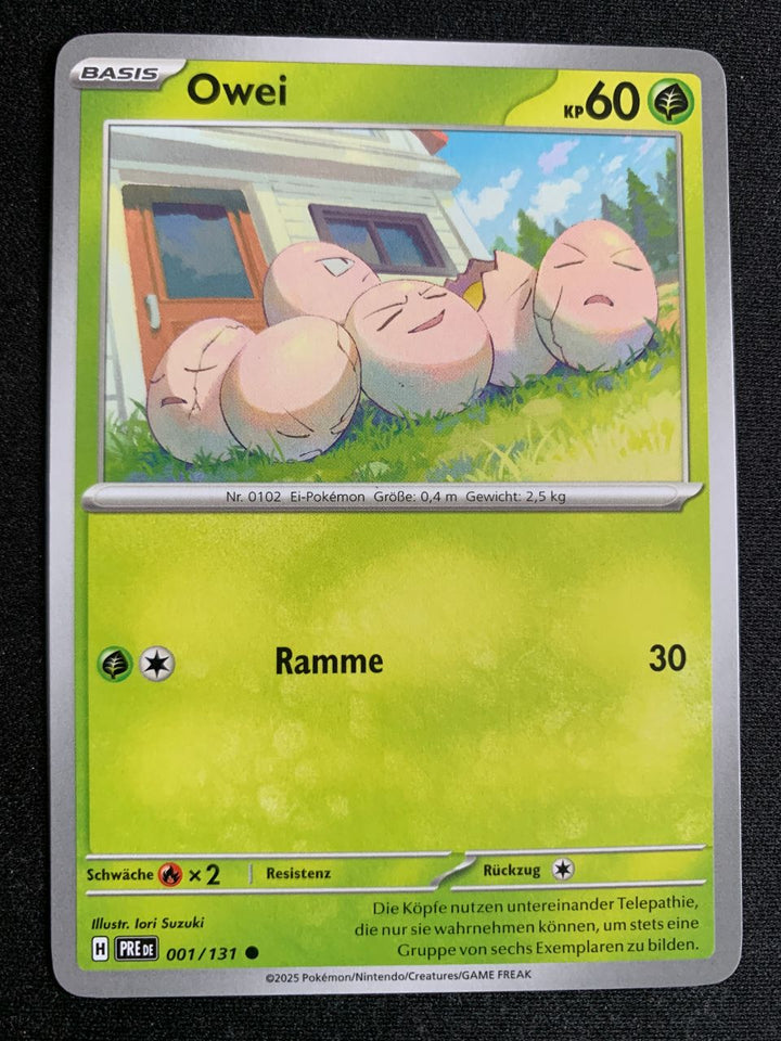 Owei 1/131 – Prismatische Entwicklungen (Karmesin & Purpur) – Pokémon Karte Matt