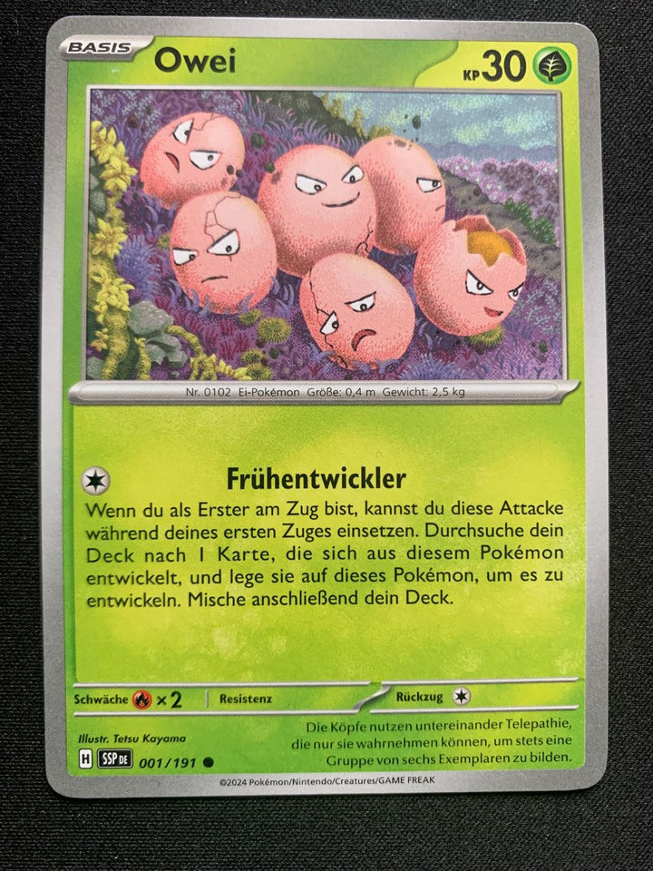Owei 1/191 – Stürmische Funken (Karmesin & Purpur) – Pokémon Karte Matt