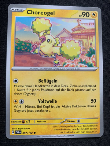 Choreogel 67/182 – Paradoxrift (Karmesin & Purpur) – Pokémon Karte Matt