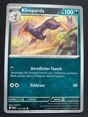 Kleoparda 115/182 – Paradoxrift (Karmesin & Purpur) – Pokémon Karte Matt