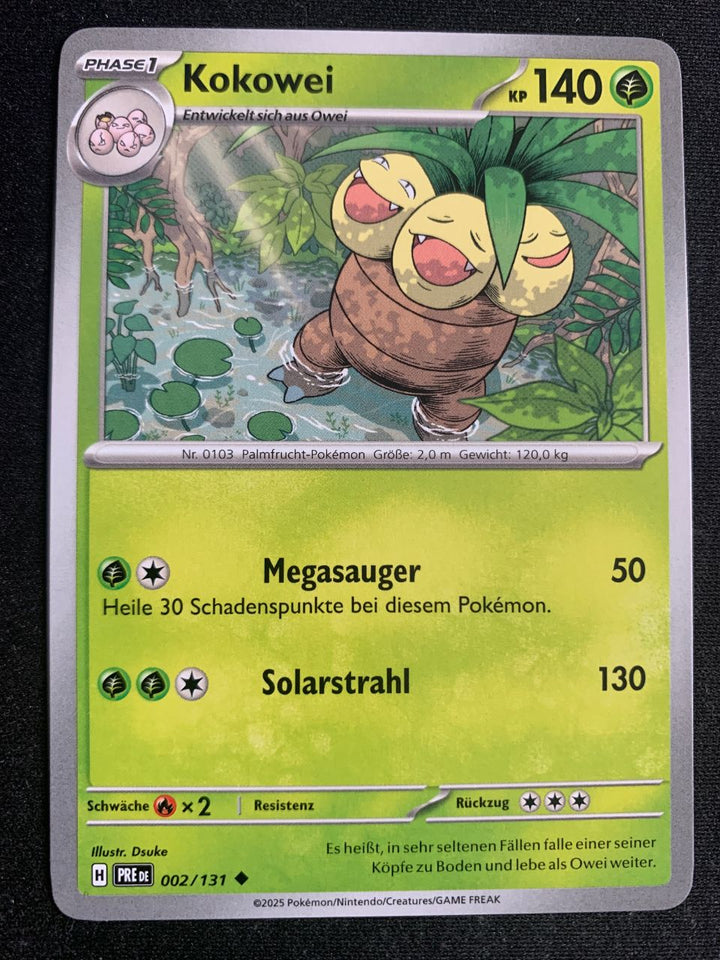 Kokowei 2/131 – Prismatische Entwicklungen (Karmesin & Purpur) – Pokémon Karte Matt