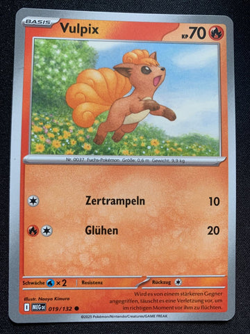 Vulpix 19/132 – Mega-Entwicklung – Pokémon Karte Matt