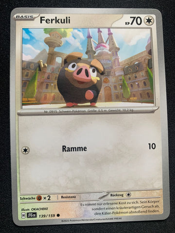 Ferkuli 139/159 – Reisegefährten (Karmesin & Purpur) – Pokémon Karte Matt