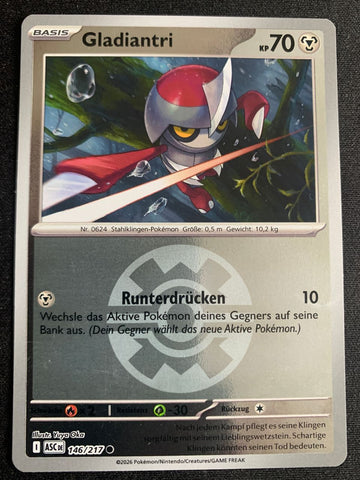 Gladiantri 146/217 – Erhabene Helden (Mega-Entwicklung) – Pokémon Karte Reverse Holo