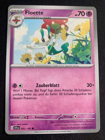 Floette 92/198 – Karmesin & Purpur – Pokémon Karte Matt