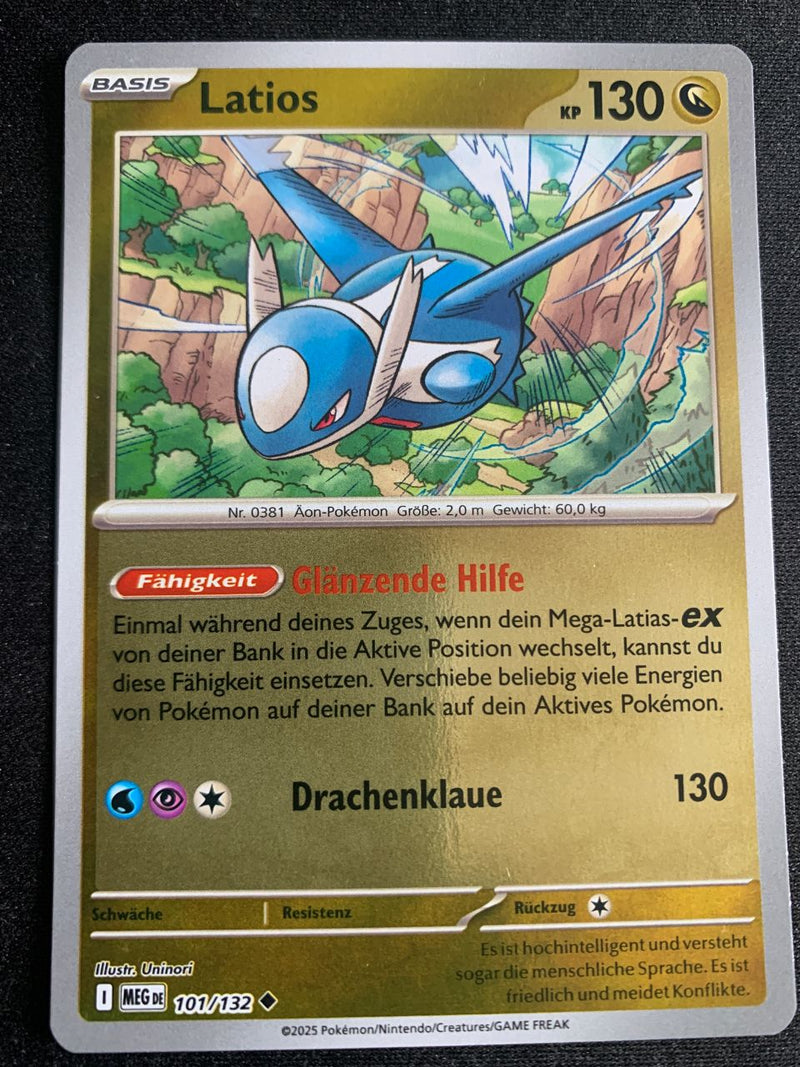 Latios 101/132 – Mega-Entwicklung – Pokémon Karte Reverse Holo