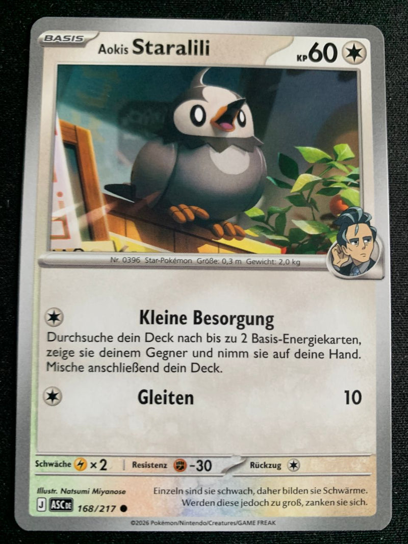 Aokis Staralili 168/217 – Erhabene Helden (Mega-Entwicklung) – Pokémon Karte Matt