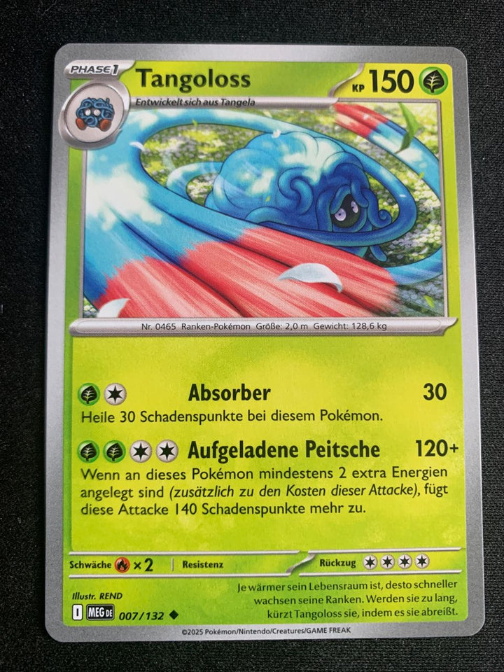 Tangoloss 7/132 – Mega-Entwicklung – Pokémon Karte Matt