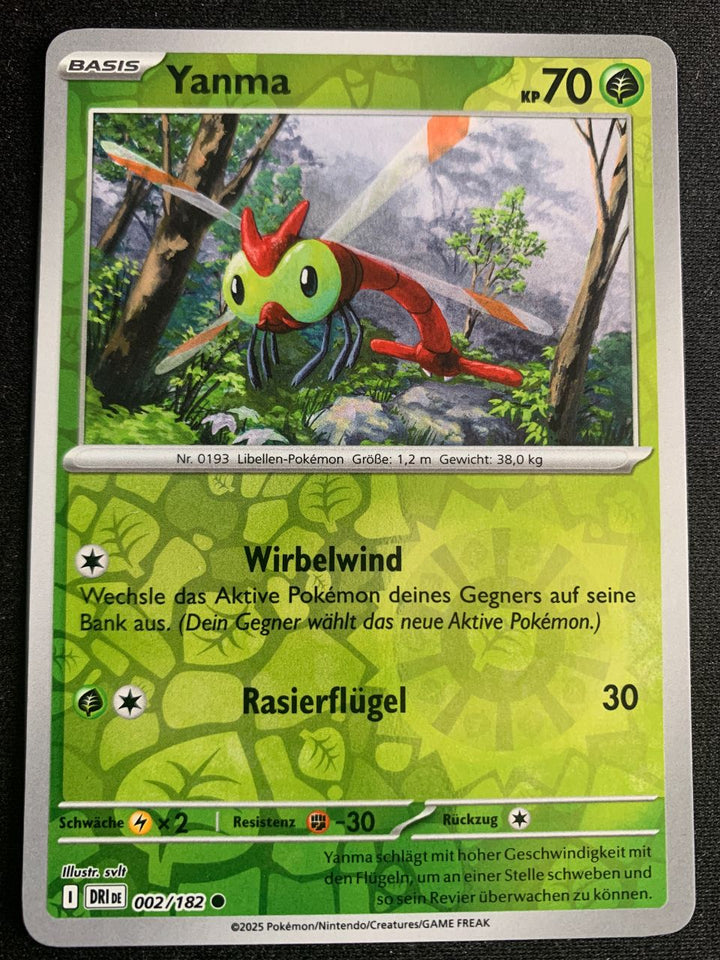 Yanma 2/182 – Ewige Rivalen (Karmesin & Purpur) – Pokémon Karte Reverse Holo