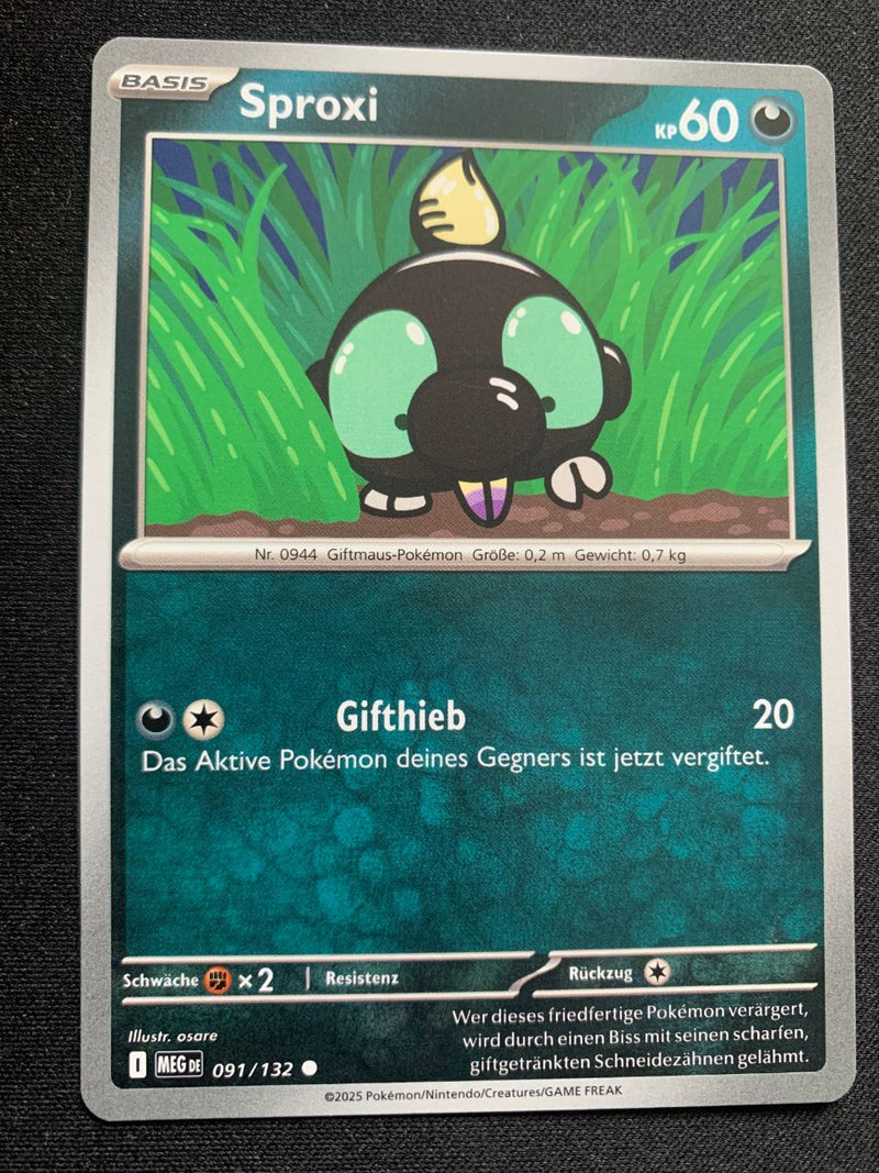 Sproxi 91/132 – Mega-Entwicklung – Pokémon Karte Matt