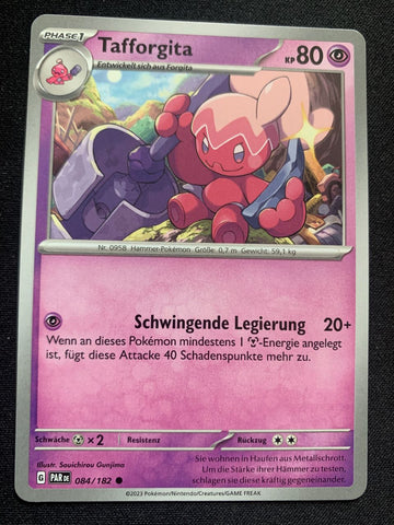 Tafforgita 84/182 – Paradoxrift (Karmesin & Purpur) – Pokémon Karte Matt