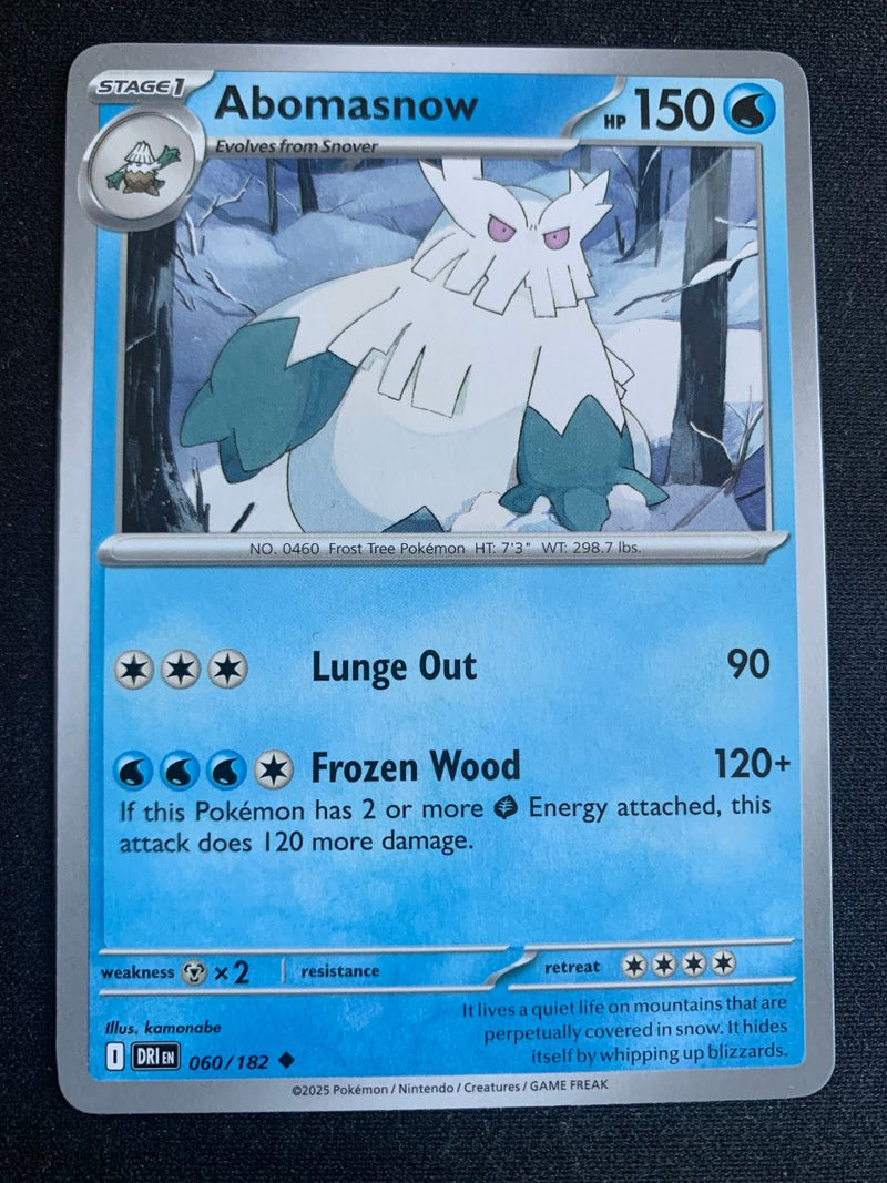 Abomasnow (Englisch) 60/182 – Ewige Rivalen (Karmesin & Purpur) – Pokémon Karte Matt