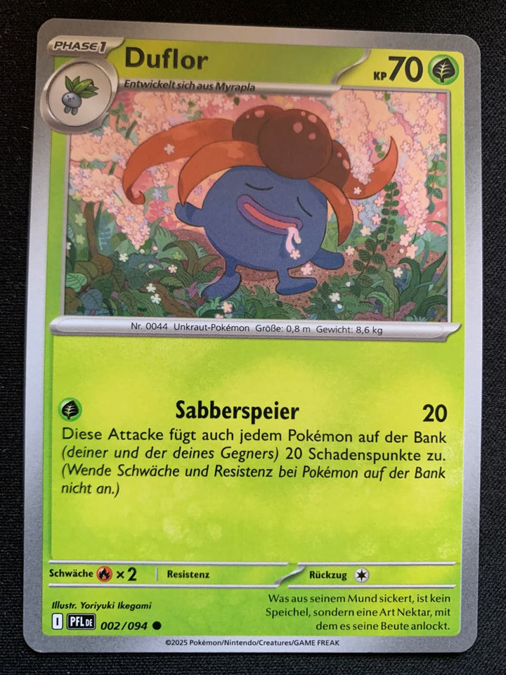 Duflor 2/94 – Fatale Flammen (Mega-Entwicklung) – Pokémon Karte Matt