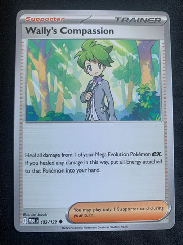 Wally's Compassion (Englisch) 132/132 – Mega-Entwicklung – Pokémon Karte Matt