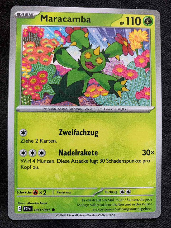 Maracamba 3/91 – Paldeas Schicksale (Karmesin & Purpur) – Pokémon Karte Matt