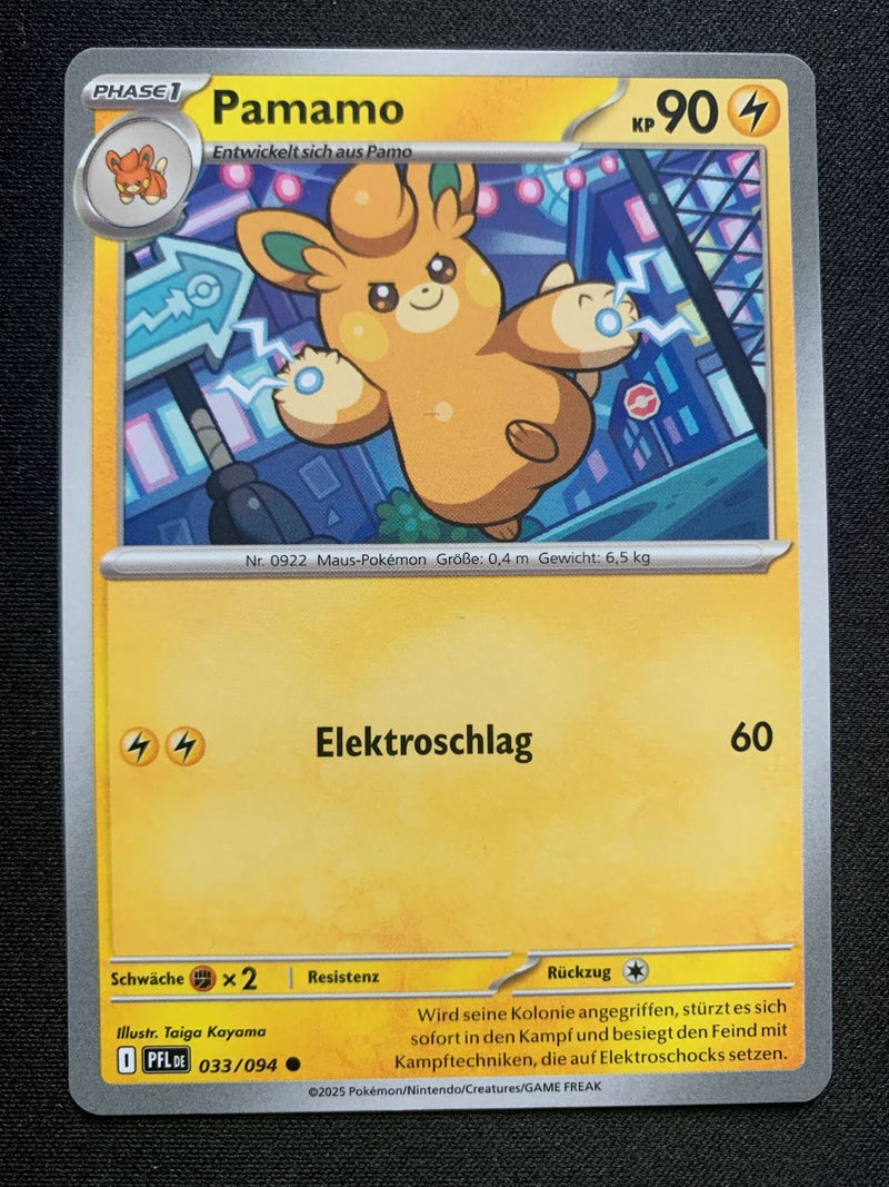 Pamamo 33/94 – Fatale Flammen (Mega-Entwicklung) – Pokémon Karte Matt