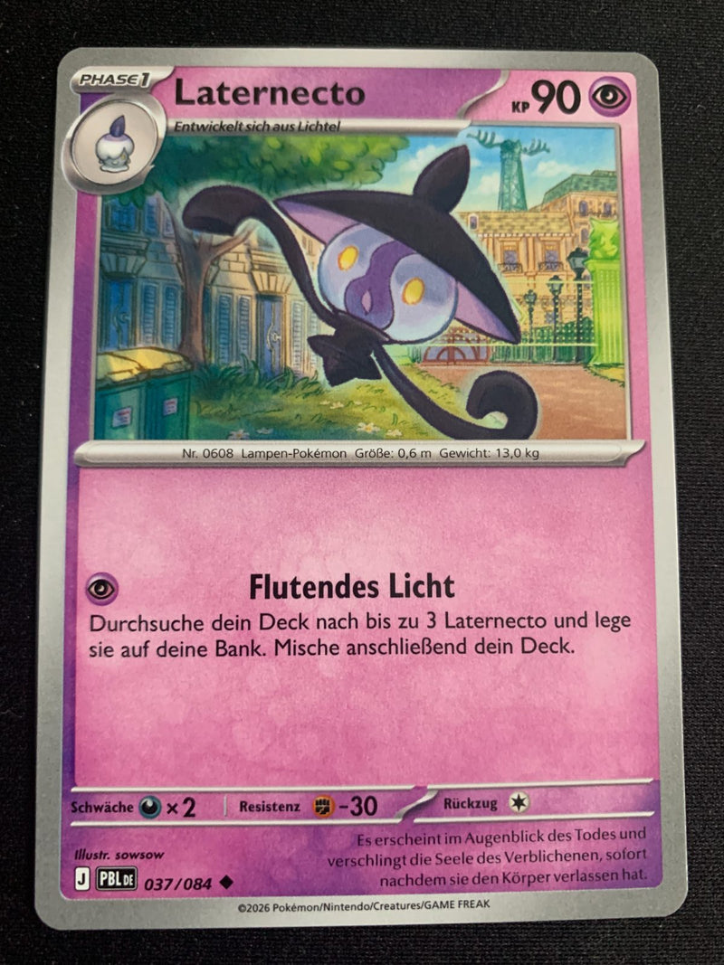 Laternecto 37/84 – Dunkelnacht – Pokémon Karte Matt