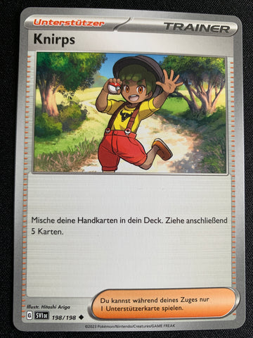 Knirps 198/198 – Karmesin & Purpur – Pokémon Karte Matt