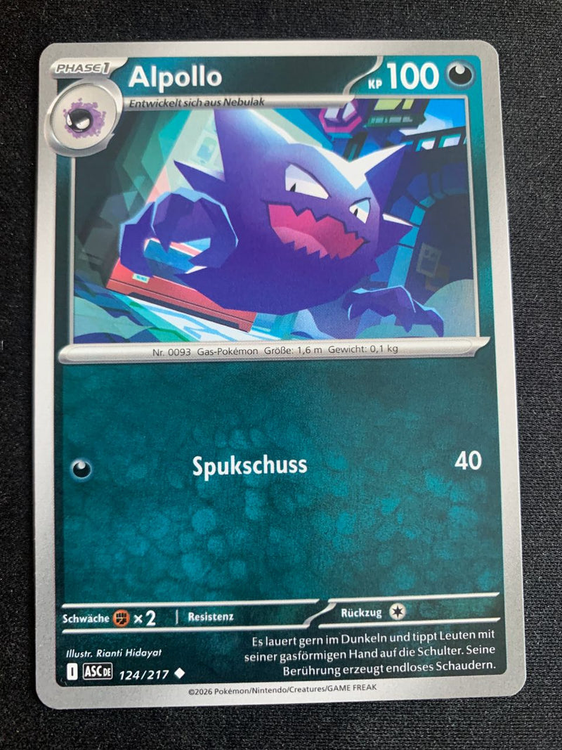 Alpollo 124/217 – Erhabene Helden (Mega-Entwicklung) – Pokémon Karte Matt