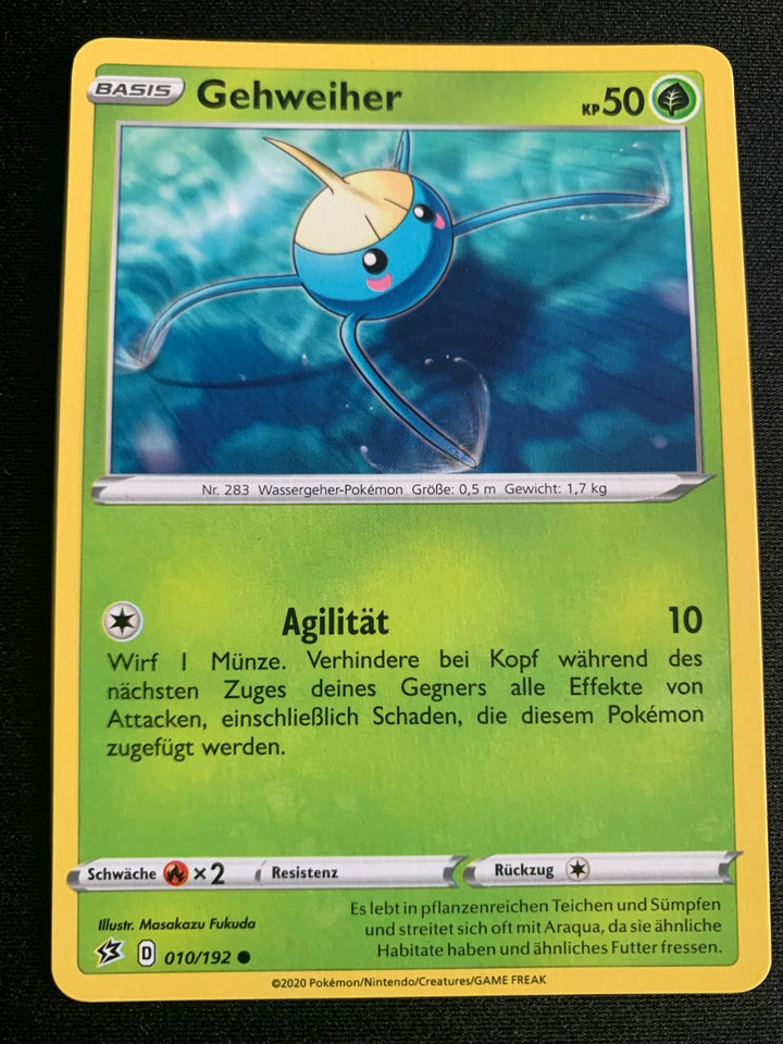 Gehweiher 10/192 – Clash der Rebellen (Schwert & Schild) – Pokémon Karte Matt