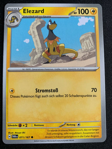 Elezard 71/167 – Maskerade im Zwielicht (Karmesin & Purpur) – Pokémon Karte Matt