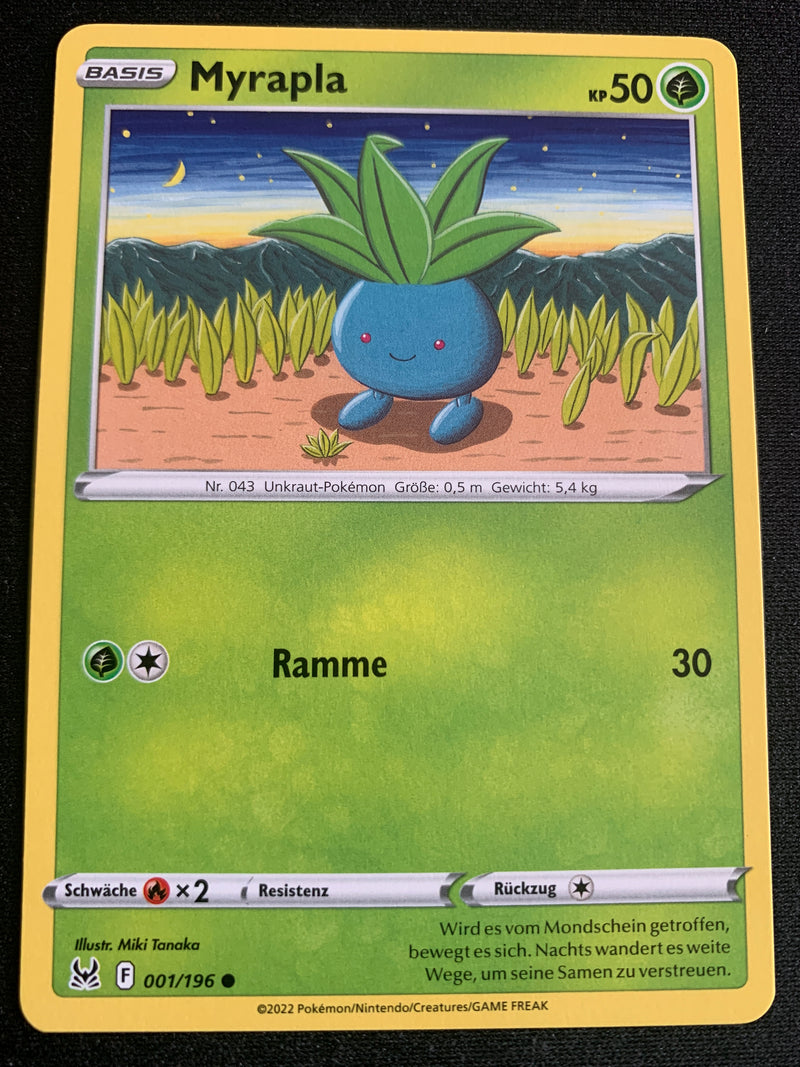 Myrapla 1/196 – Verlorener Ursprung (Schwert & Schild) – Pokémon Karte Matt
