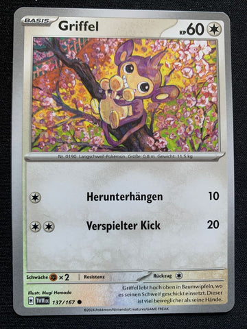 Griffel 137/167 – Maskerade im Zwielicht (Karmesin & Purpur) – Pokémon Karte Matt