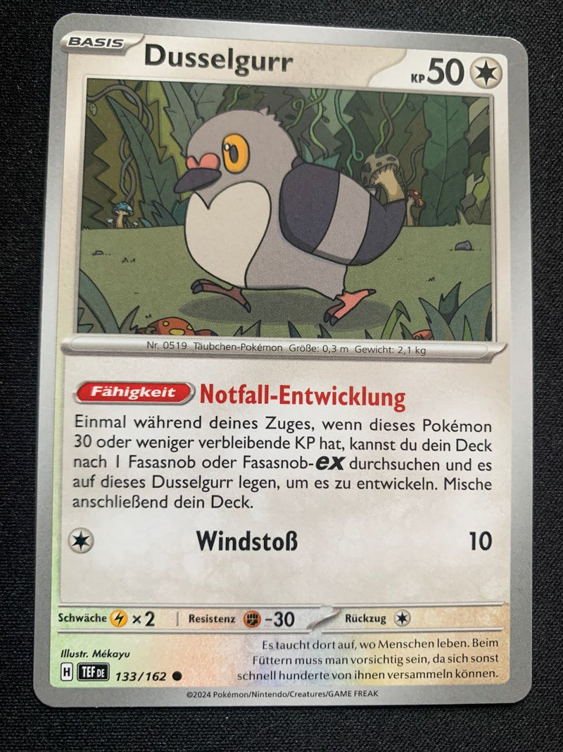 Dusselgurr 133/162 – Gewalten der Zeit (Karmesin & Purpur) – Pokémon Karte Matt